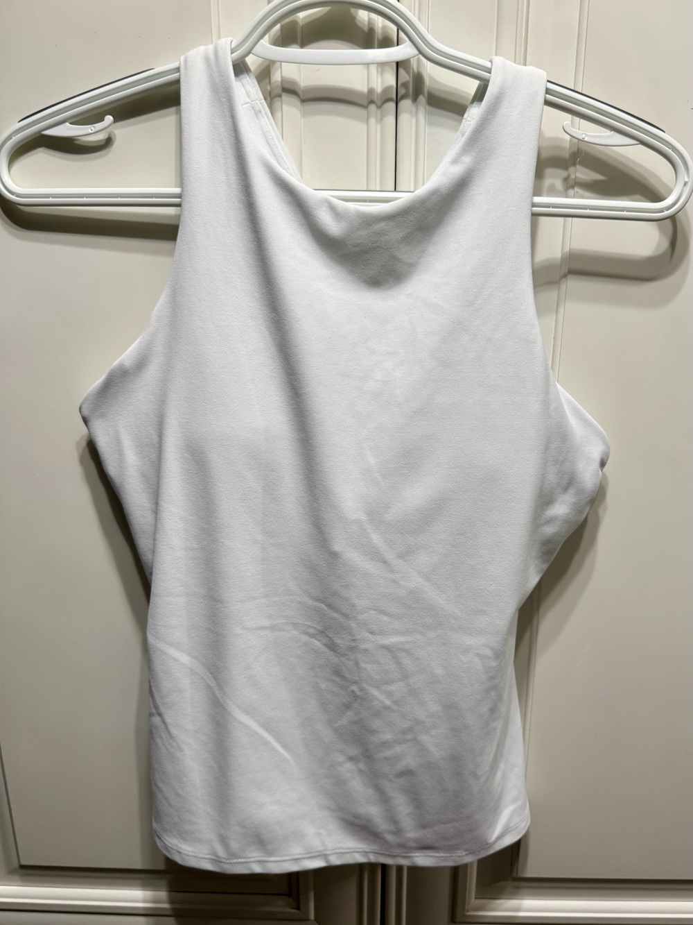 Athleta White Racerback Performance Tank